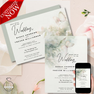 Enchanted Butterfly Garden Invitation