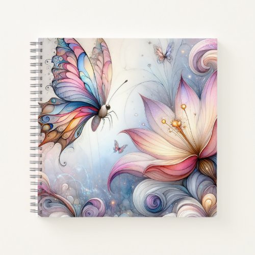 Enchanted Butterfly Spiral Notebook