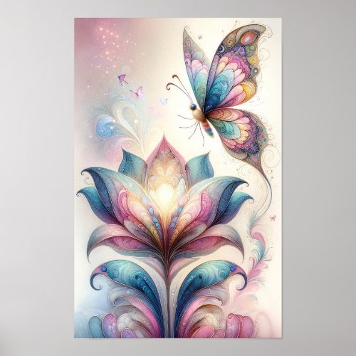 Enchanted Butterfly Wall Poster