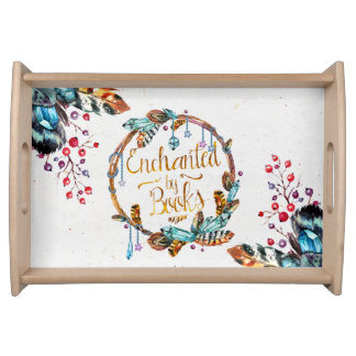 Enchanted by Books Serving Tray