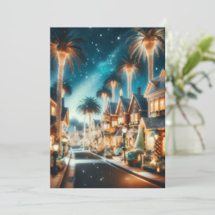 Enchanted California Christmas: Modern Wonderland Holiday Card