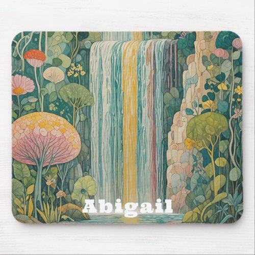 Enchanted Cascade of Dreams Mouse Pad