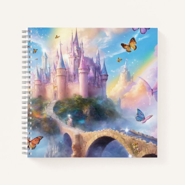 Enchanted Castle & Butterflies Notebook (Front)