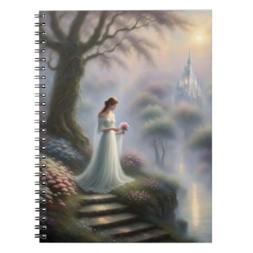 Enchanted Castle Garden With Princess Notebook