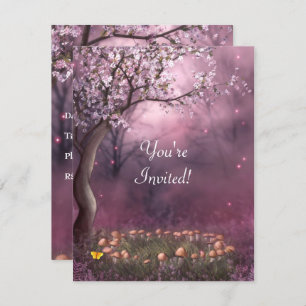 Enchanted Cherry Blossom Garden Event Invite