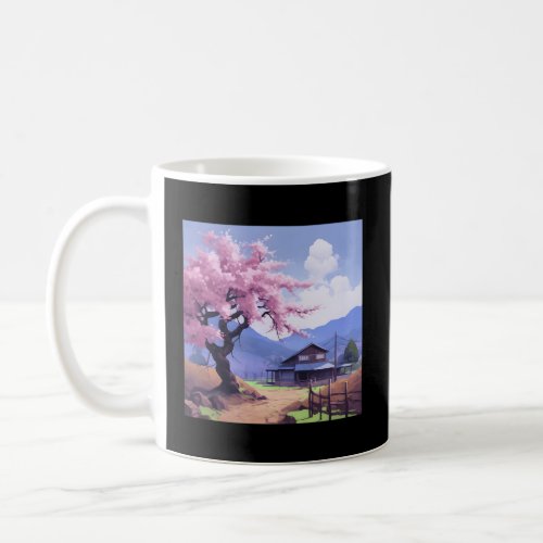 Enchanted Cherry Blossom Path Soft K Pastel Painti Coffee Mug