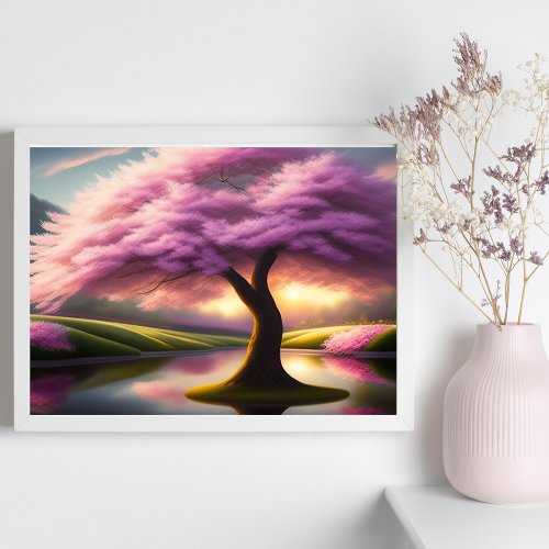 Enchanted Cherry Blossom Tree Poster
