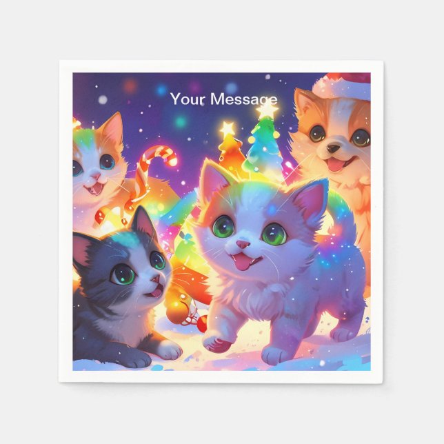 Enchanted Christmas Glow Napkins (Front)