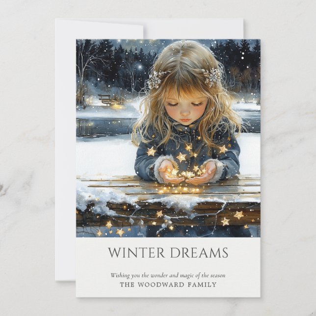 Enchanted Christmas Holiday Card (Front)