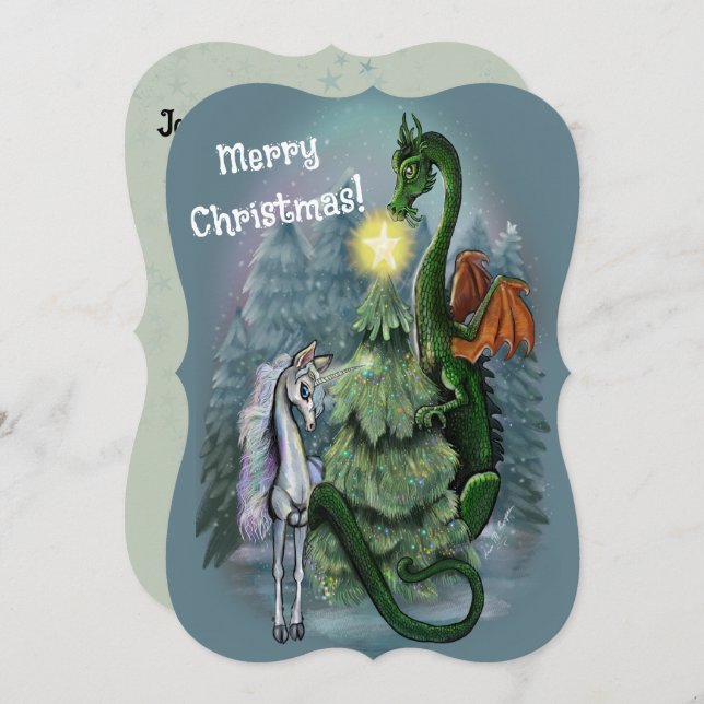 Enchanted Christmas Tree invites (Front/Back)