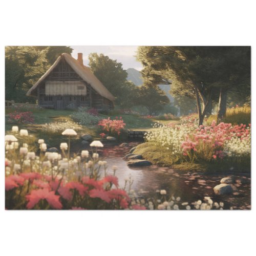 Enchanted Cottage 2 Decoupage Paper