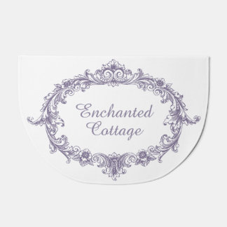 Enchanted Cottage - Lavender Print Door Mat