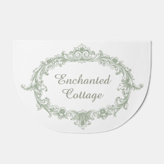 Enchanted Cottage - Sage Print Door Mat