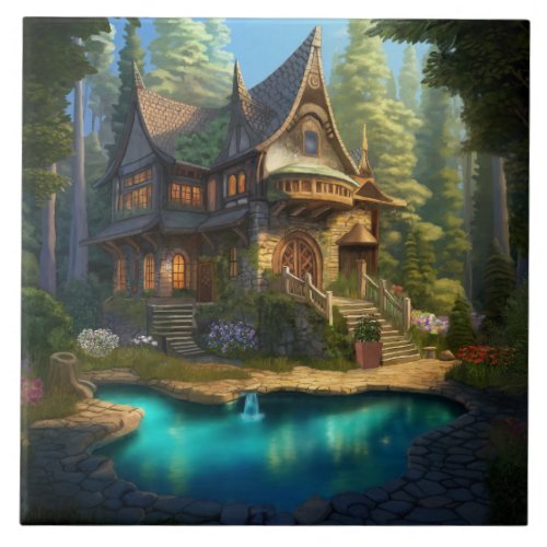 Enchanted Cottage With Swimming Pool Ceramic Tile