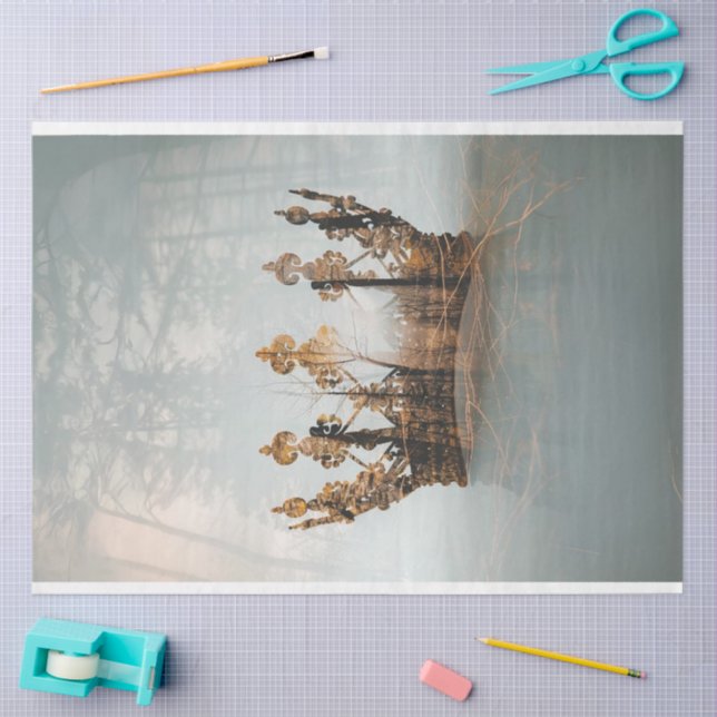 Enchanted Crown of Jesus Decoupage Tissue Paper (Craft)