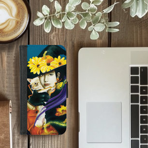 Enchanted Dark Surreal Witch Chihuahua Fantasy iPhone 8/7 Wallet Case