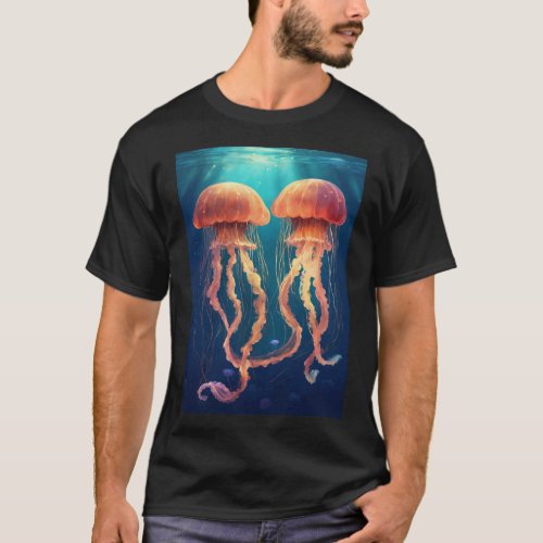 Enchanted Depths Jellyfish Elegance T_Shirt