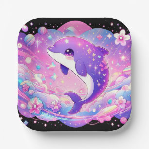 Enchanted Dolphin Baby Shower Paper Plates