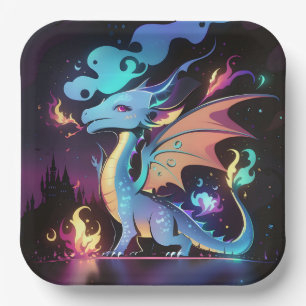 Enchanted Dragon Fire Paper Plates