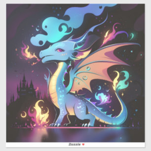 Enchanted Dragon Fire Sticker