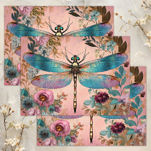 ENCHANTED DRAGONFLY DECOUPAGE TISSUE PAPER