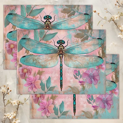 ENCHANTED DRAGONFLY DECOUPAGE TISSUE PAPER