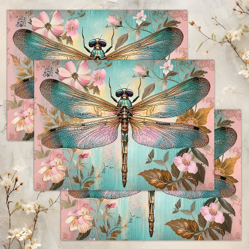 ENCHANTED DRAGONFLY DECOUPAGE TISSUE PAPER