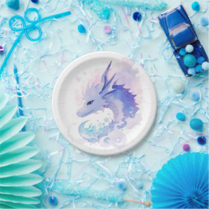 Enchanted Dragon's Birthday Dreamland Paper Plates