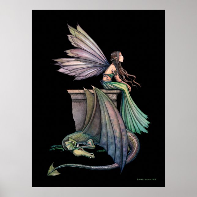 Enchanted Dusk Large Poster by Molly Harrison (Front)