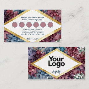 Enchanted Elegance Jewel-Toned Floral  Enclosure Card