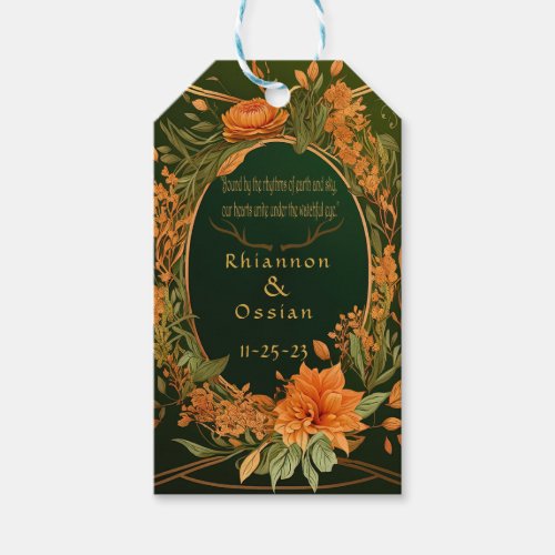 Enchanted Elegant Fall Themed Druid Hill Gift Tags