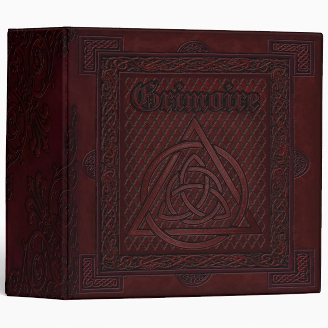 Enchanted Elementals Witches Book Of Shadows 3 Ring Binder (Front/Spine)