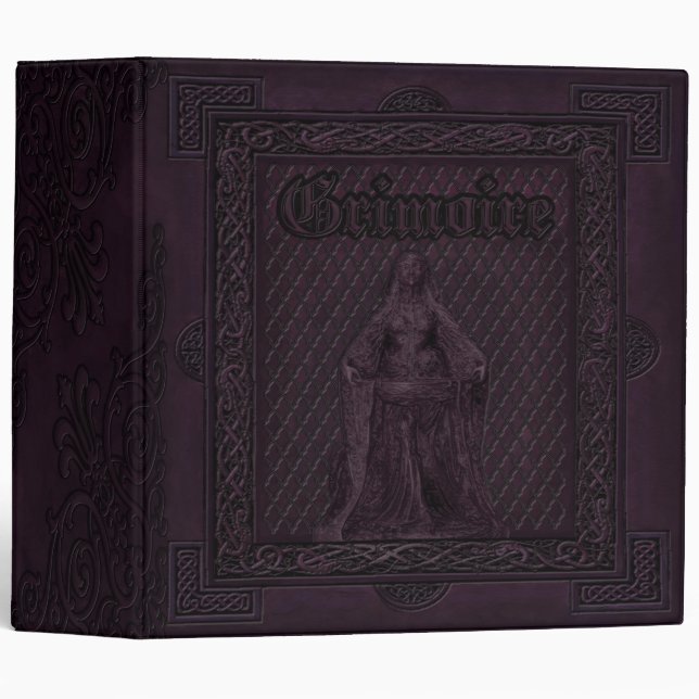 Enchanted Elementals Witches Book Of Shadows 3 Ring Binder (Front/Spine)