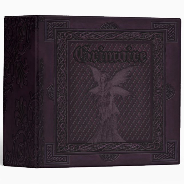 🔮Enchanted Elementals Witches Book Of Shadows🔮 3 Ring Binder (Front/Spine)