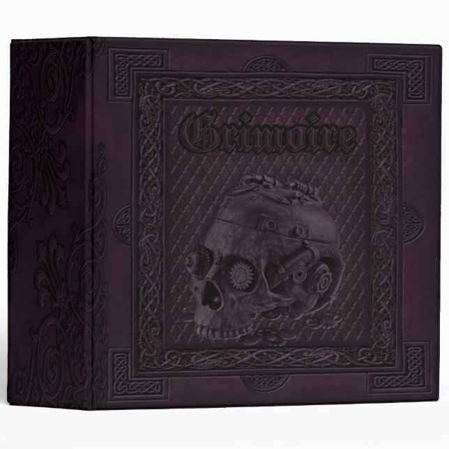 Enchanted Elementals Witches Book Of Shadows 3 Ring Binder (Front/Spine)