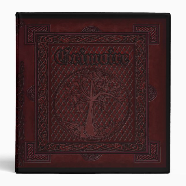 Enchanted Elementals Witches Book Of Shadows 3 Ring Binder (Front)