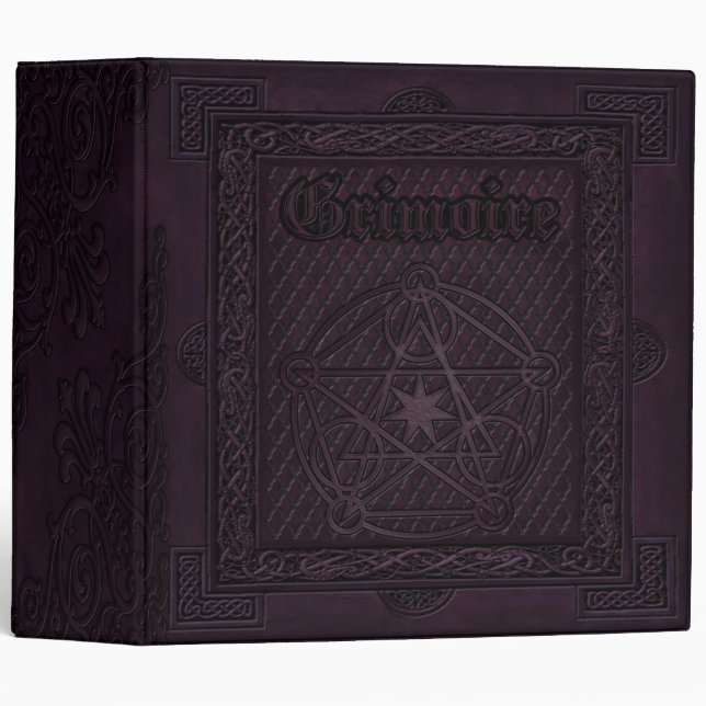 🔮Enchanted Elementals Witches Book Of Shadows Binder (Front/Spine)