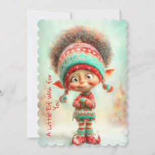 Enchanted Elf North Pole Christmas Magic Holiday Card