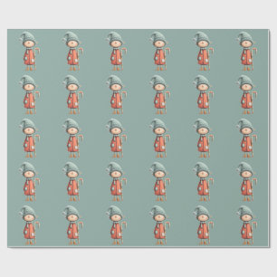 Enchanted Elf North Pole Christmas Wrapping Paper