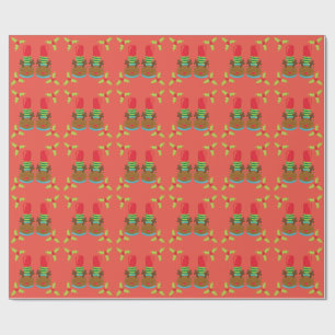 Enchanted Elf North Pole Christmas Wrapping Paper