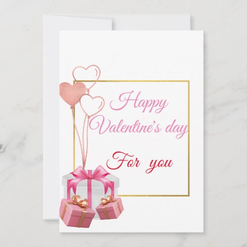 Enchanted Embrace Valentines Day Holiday Card