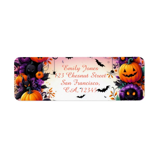  Enchanted Eve - Festive Halloween  Label (Front)