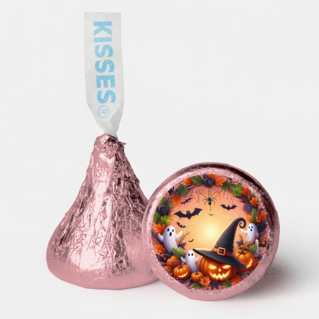  Enchanted Eve - Festive Halloween Paper Plates Hershey®'s Kisses® (Front)