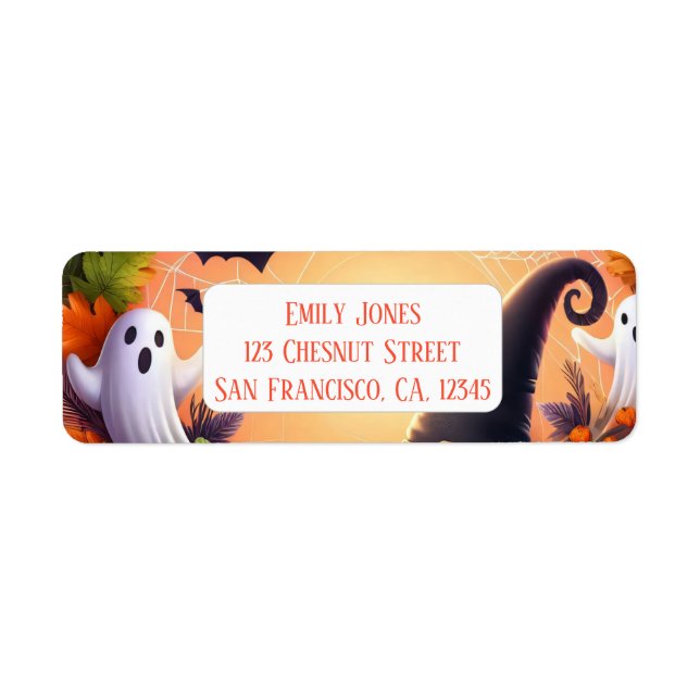  Enchanted Eve - Festive Halloween Paper Plates Label (Front)