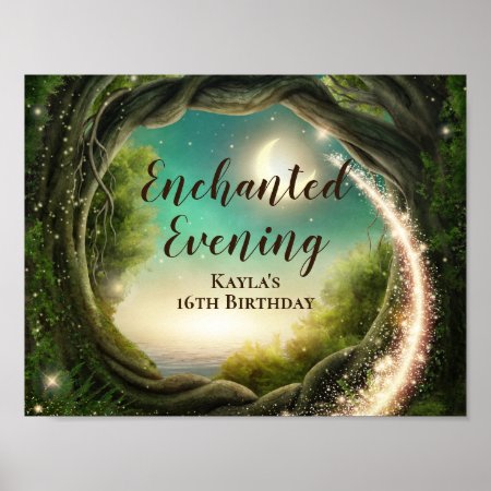 Enchanted Evening Birthday Poster