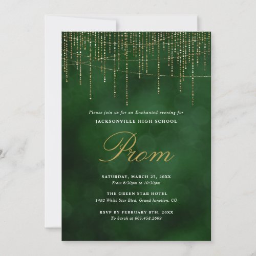 Enchanted Evening Elegant Prom Invitation