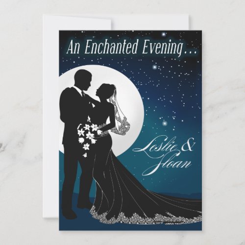 Enchanted Evening Nighttime Wedding Invitation