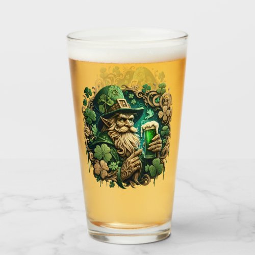 Enchanted Evening of Ale A Leprechauns Toast  Glass