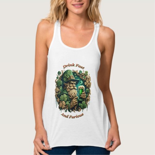 Enchanted Evening of Ale A Leprechauns Toast  Tank Top
