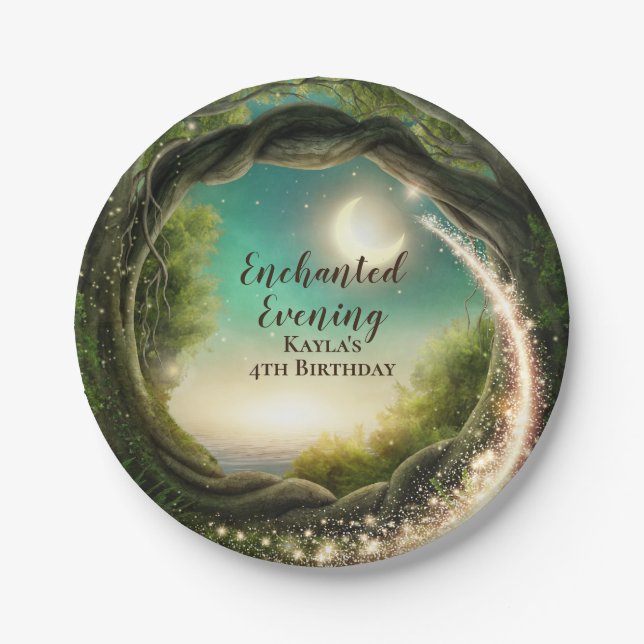 Enchanted Evening Paper Plates (Front)